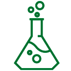 Green beaker icon