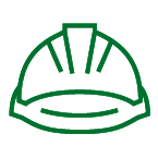 Green hardhat icon