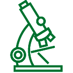 Green microscope icon