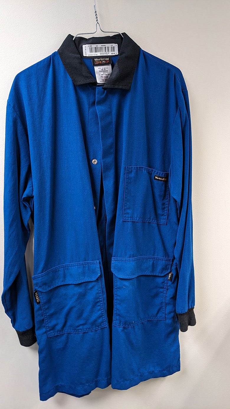 Dark Blue Flame Resistant Lab Coat