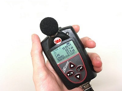 Dosimeter for sound level testing