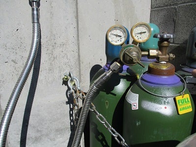 Compressed gas cylinders